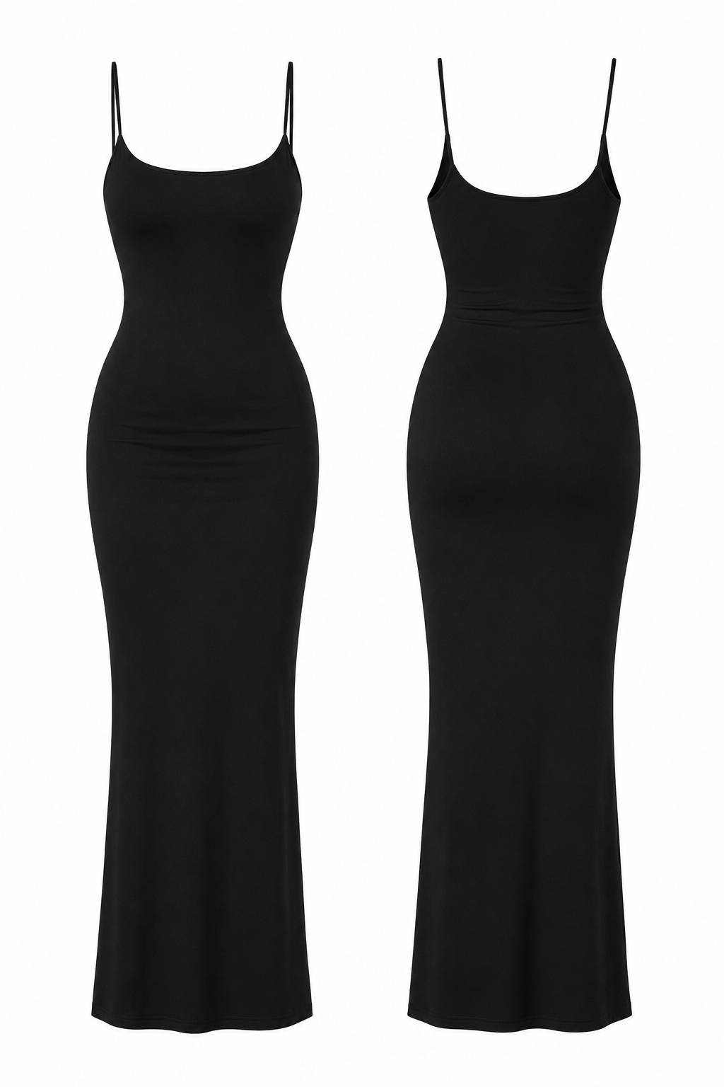 Black Card Maxi Dress