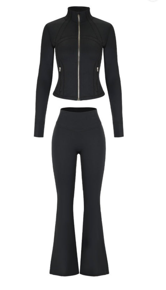 Jacket and Flare pant active set